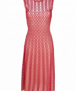 Fendi open-knit midi dress