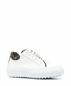 Fendi FF-trim leather sneakers