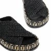 Fendi Reflections woven flatform sandals