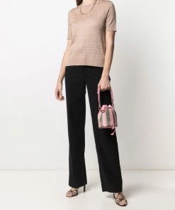 Fendi FF pattern knitted top