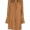 Fendi Karligraphy scarf-detail shirtdress