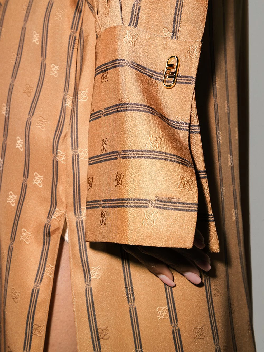 Cheapest π Fendi Karligraphy scarf detail π shirtdress day π dresses of women π 6 Fendi Karligraphy scarf-detail shirtdress