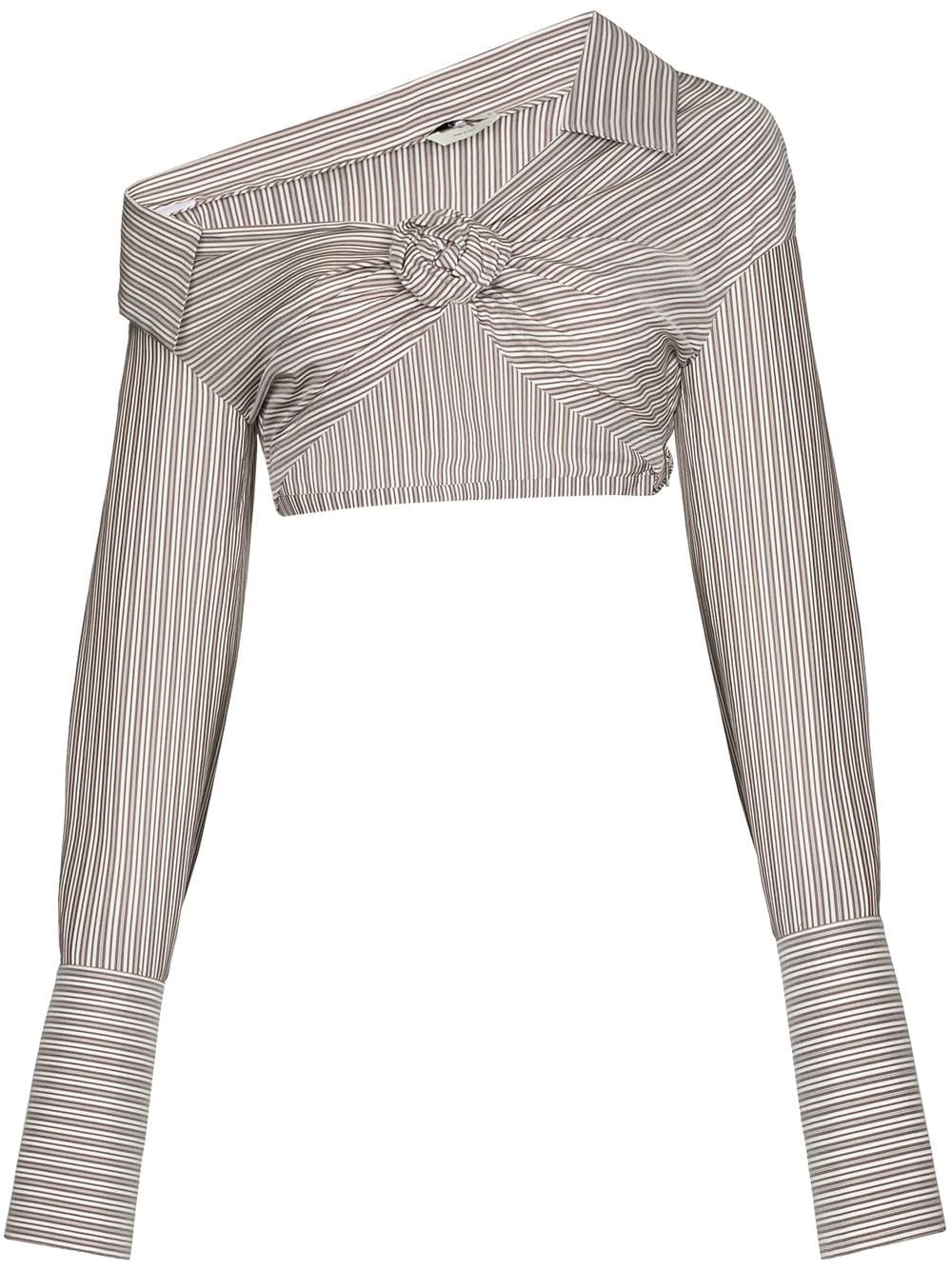 Promo π Fendi 3D rose striped cropped π shirt π shirts of women π 3 Fendi 3D rose striped cropped shirt