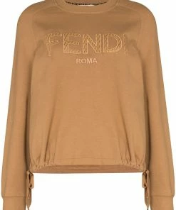 Fendi logo-embroidered sweatshirt
