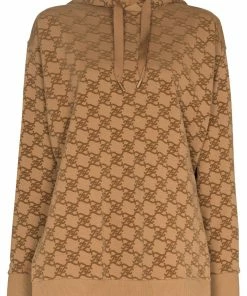 Fendi Karligraphy oversized cotton hoodie