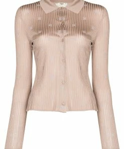 Fendi Karligraphy logo-knit cardigan