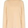 Fendi monogram-embroidered roll neck jumper