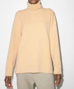Fendi monogram-embroidered roll neck jumper