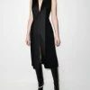Fendi sleeveless V-neck midi dress