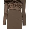 Fendi off-shoulder ruched minidress
