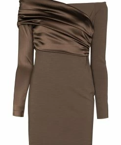 Fendi off-shoulder ruched minidress