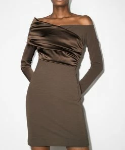 Fendi off-shoulder ruched minidress