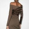 Fendi off-shoulder ruched minidress