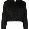 Fendi Karligraphy zip-up cropped jacket