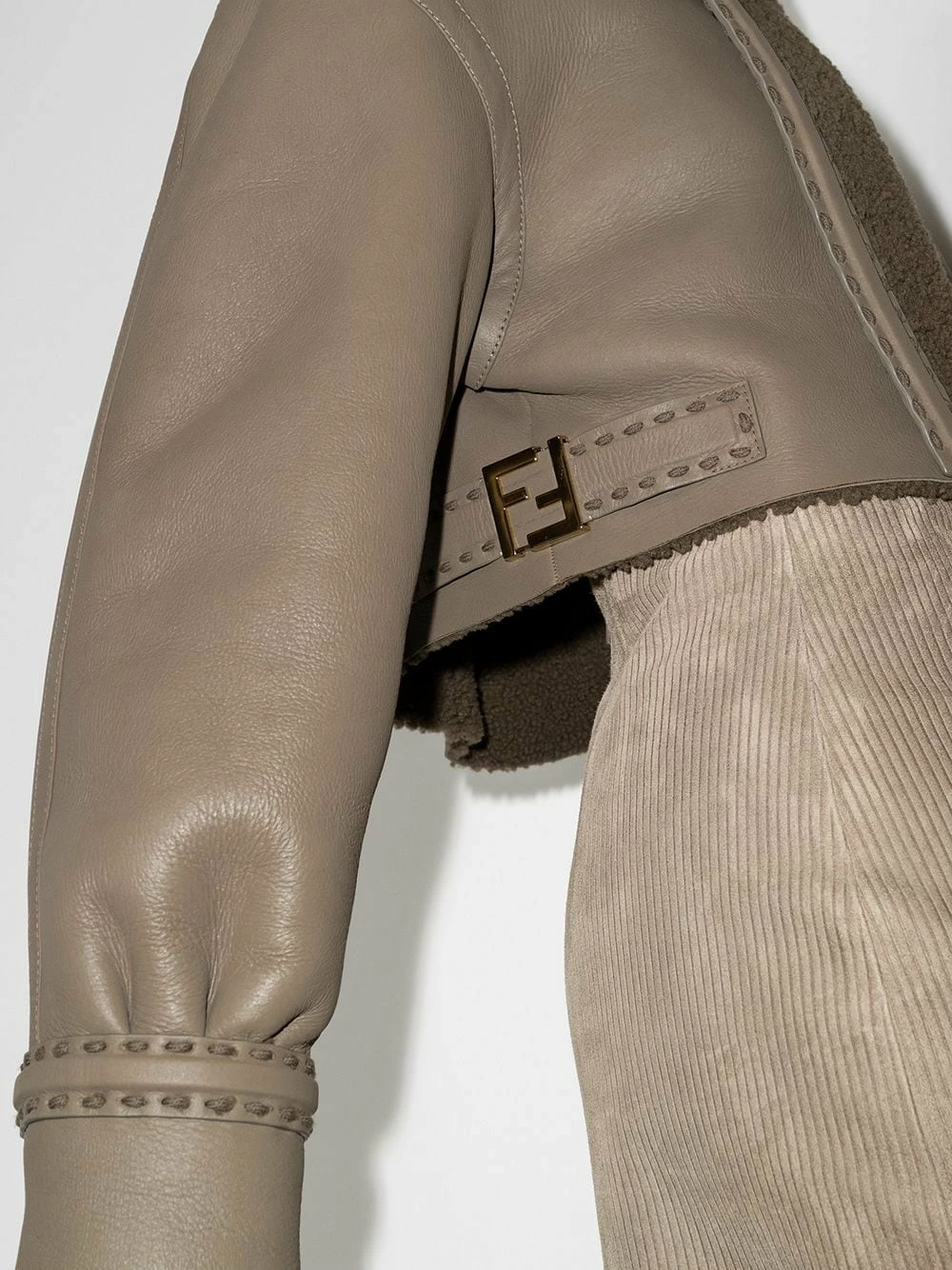 Discount β¨ Fendi Oversized aviator cropped jacket cropped jackets of women π 6 Fendi oversized aviator cropped jacket