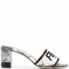 Top 10 π Fendi 70mm logo embroidered mule π©΄ sandals of women π 2 Fendi 70mm logo-embroidered mule sandals