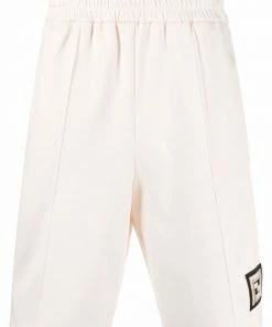 Fendi FF-logo patch track shorts