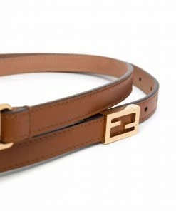 Fendi logo-plaque belt