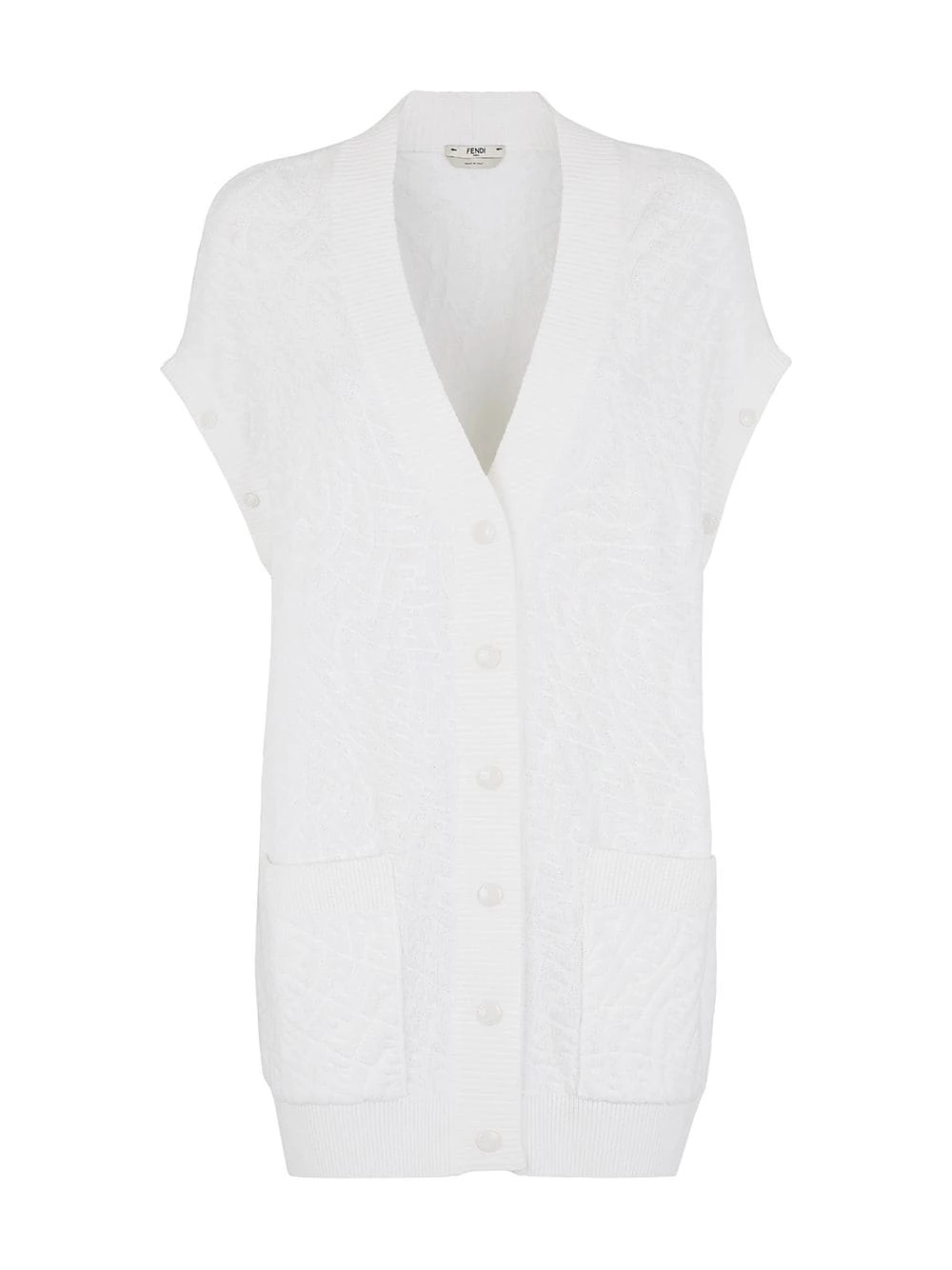 Best Sale βοΈ Fendi FF embossed convertible cardigan cardigans of women 𧨠6 Fendi FF-embossed convertible cardigan