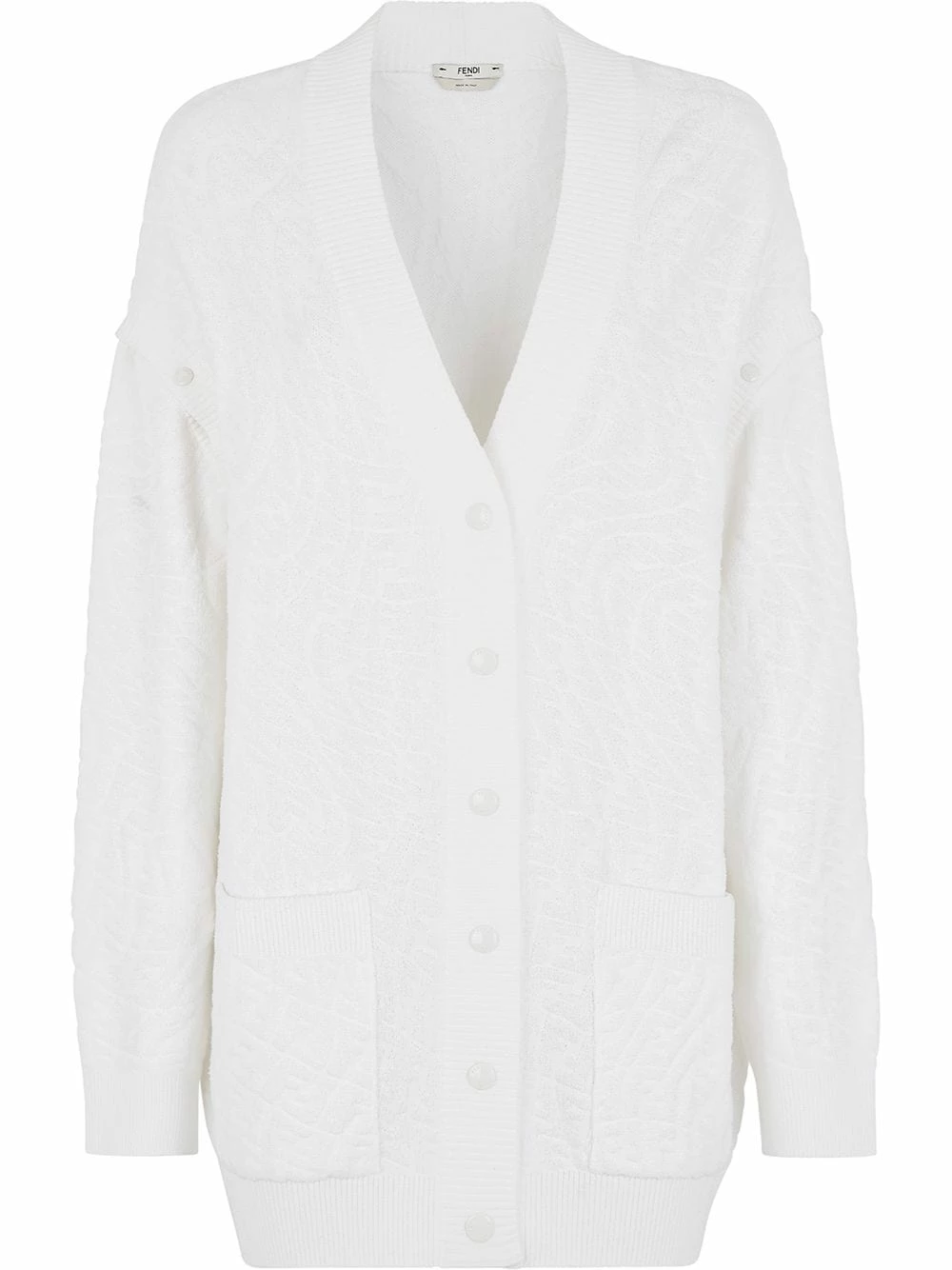 Best Sale βοΈ Fendi FF embossed convertible cardigan cardigans of women 𧨠3 Fendi FF-embossed convertible cardigan