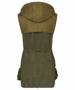 Fendi FF Fish Eye hooded cargo dress