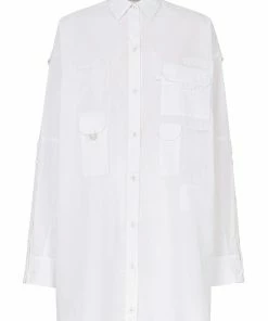 Fendi multi-pocket logo shirtdress