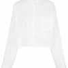 Fendi logo patch multi-pocket shirt