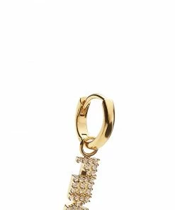 Fendi signature logo drop earrings