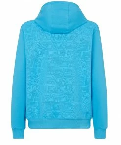 Fendi distorted monogram hooded sweatshirt