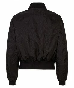 Fendi distorted monogram pattern bomber jacket