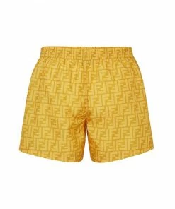 Fendi FF motif drawstring swim shorts