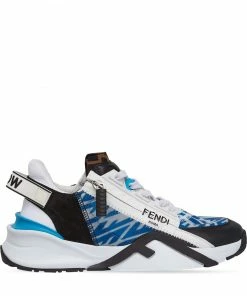 Fendi panelled low-top sneakers