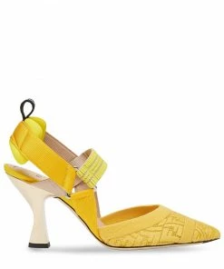 Fendi Colibri slingback 85mm pumps