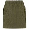 Fendi FF-motif denim miniskirt