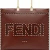 Fendi Sunshine stitch detailing tote bag