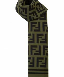 Fendi oversized FF motif rectangular scarf