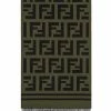 Fendi oversized FF motif rectangular scarf