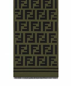 Fendi oversized FF motif rectangular scarf