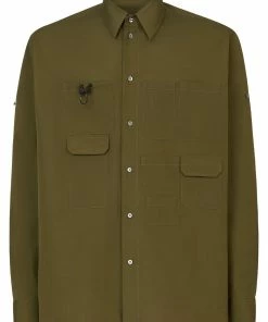 Fendi multi-pocket button-up shirt