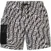 Fendi distorted monogram swimming shorts