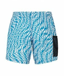 Fendi FF Vertigo print swim shorts