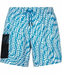 Fendi FF Vertigo print swim shorts