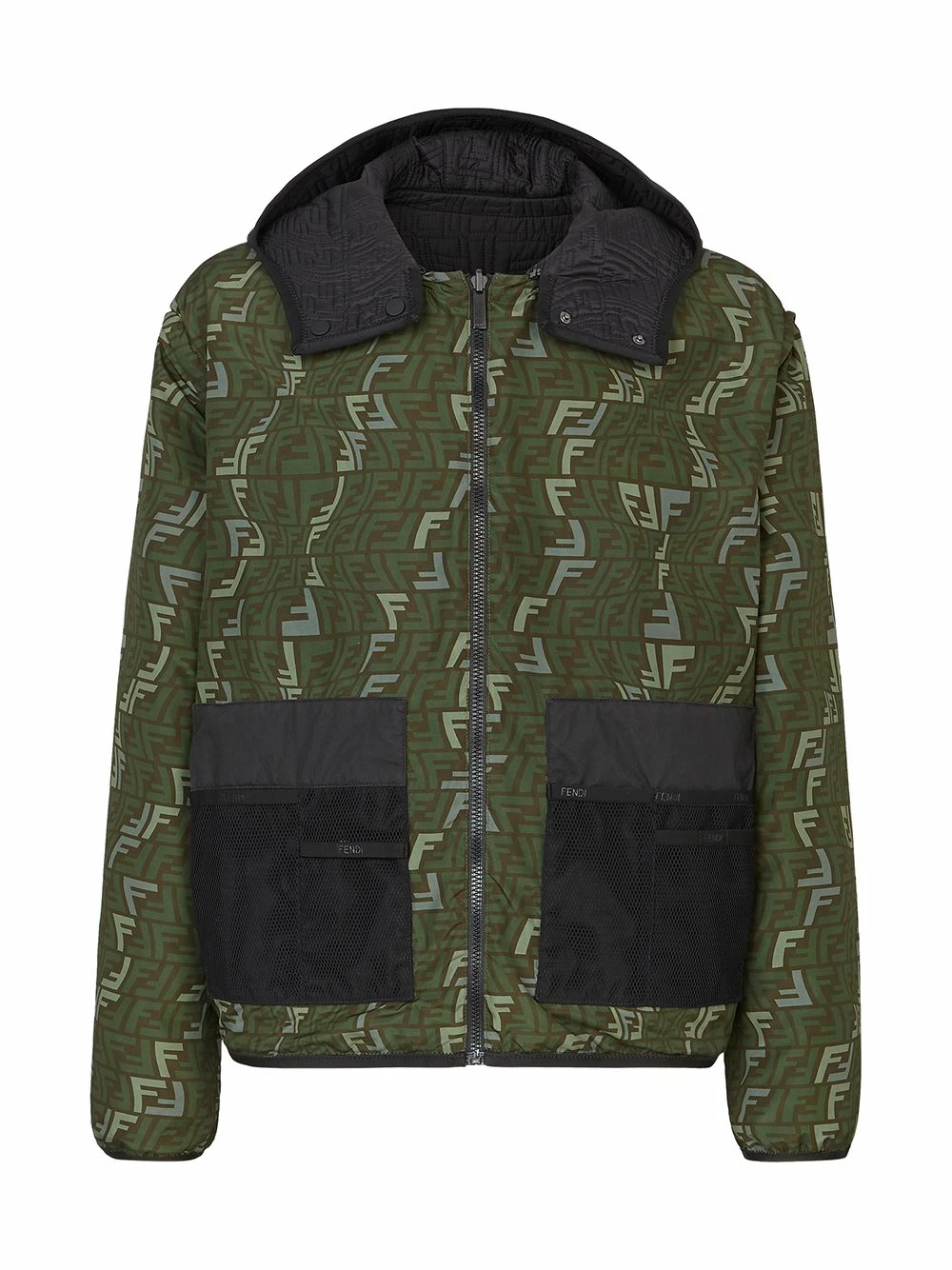 Wholesale π― Fendi Reversible hooded jacket hooded jackets of men βοΈ 7 Fendi reversible hooded jacket