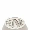 Fendi logo stamp signet ring
