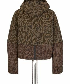 Fendi convertible FF-print windbreaker