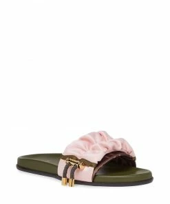 Fendi wide-band flat slides