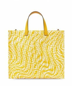 Fendi monogram-print shopping bag