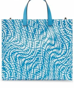 Fendi small FF Vertigo print glazed canvas tote bag