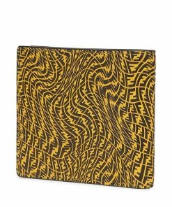 Fendi FF Vertigo pattern print wallet