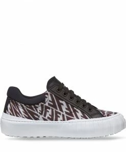 Fendi FF-logo lace-up sneakers